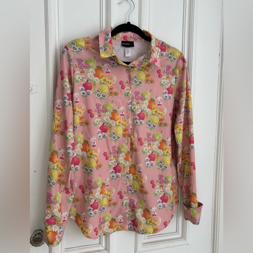 Animal Crossing Fruit Long Sleeve Business Time Shirt - Limited